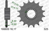 Pignone AFAM 166600NR-17 Passo 525 Con Gomma Antirumore BMW F 650 GS 2006  -2012